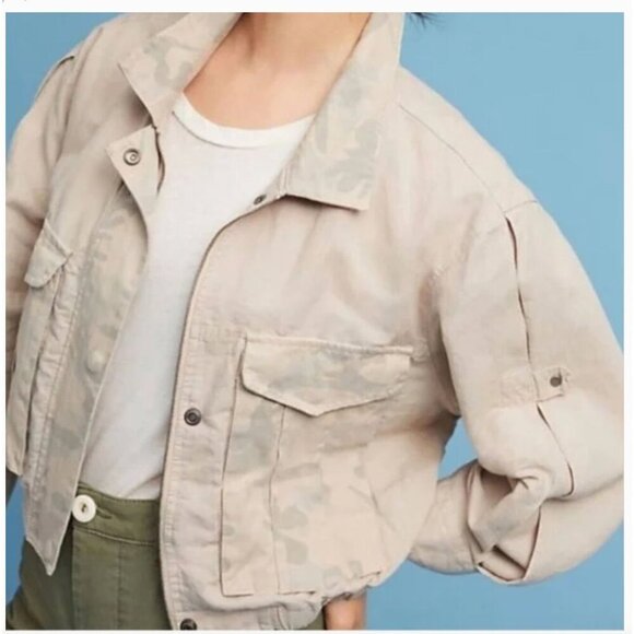 Women's Utility Jacket in Cream by Hei Hei - Anthropology - Picture 2 of 9